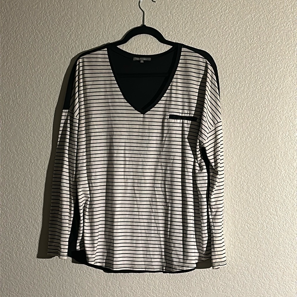 Retro-ology striped long sleeve top